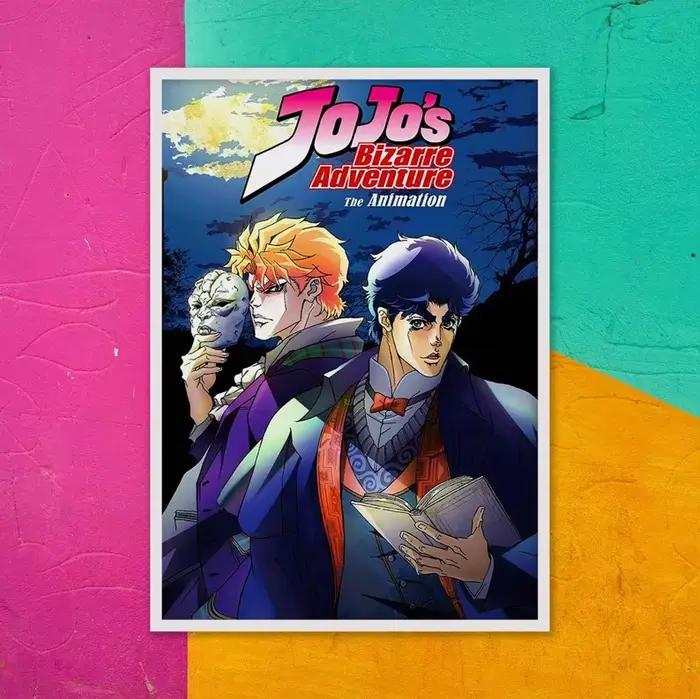 Jojo Bizarre Adventure minimaliste Anime mur Art affiche impression Anime Art décor affiche Anime Manga amoureux cadeaux décor à la maison