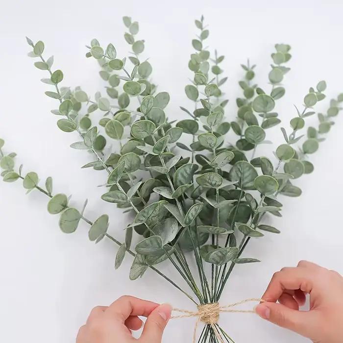 Plantes Rustiques d'Eucalyptus Artificielles pour Décoration de Mariage