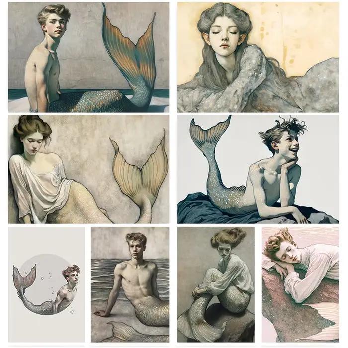 Merman – affiche de sirène masculine