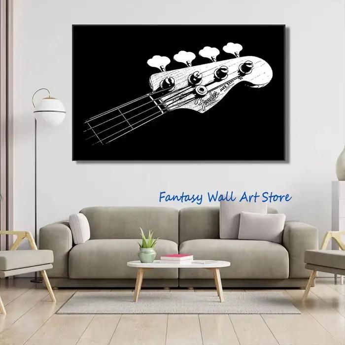 Affiche abstraite de musicien de jazz