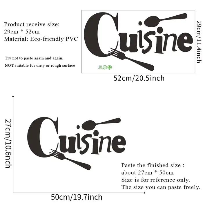 Autocollants muraux de Cuisine avec Slogan anglais