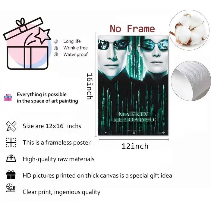 Affiche sur toile de calligraphie du film The M-Matrix: sans plis