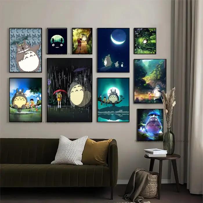 Studio Ghibmovies Anime T-Totoro Cartoon Poster