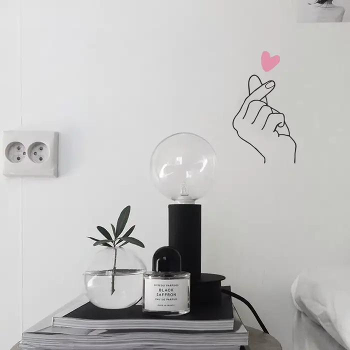 Offre spéciale autocollant Mural geste d'amour romantique salle