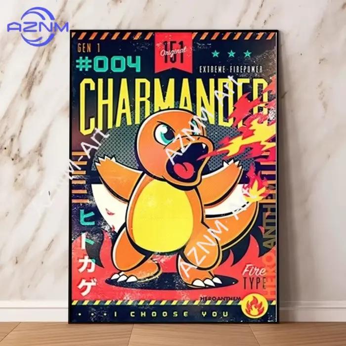 Affiche Pikachu de l'anime japonais Pokemon