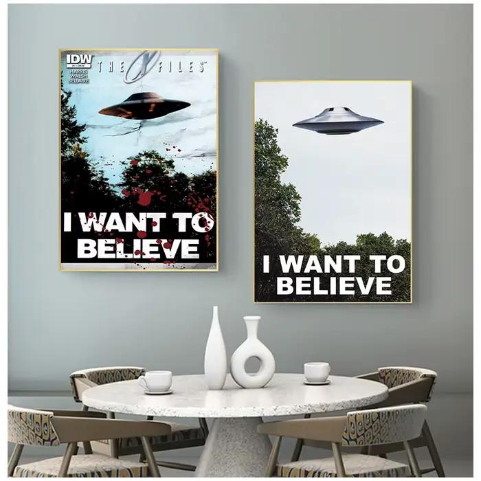 Impressions sur toile I Want To Believe X File TV Play