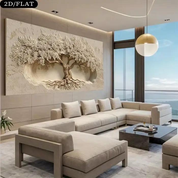 Toile d'art mural 2D sans cadre