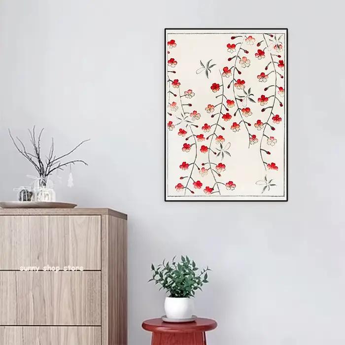 Affiches Vintage en fleurs de cerisier japonaises