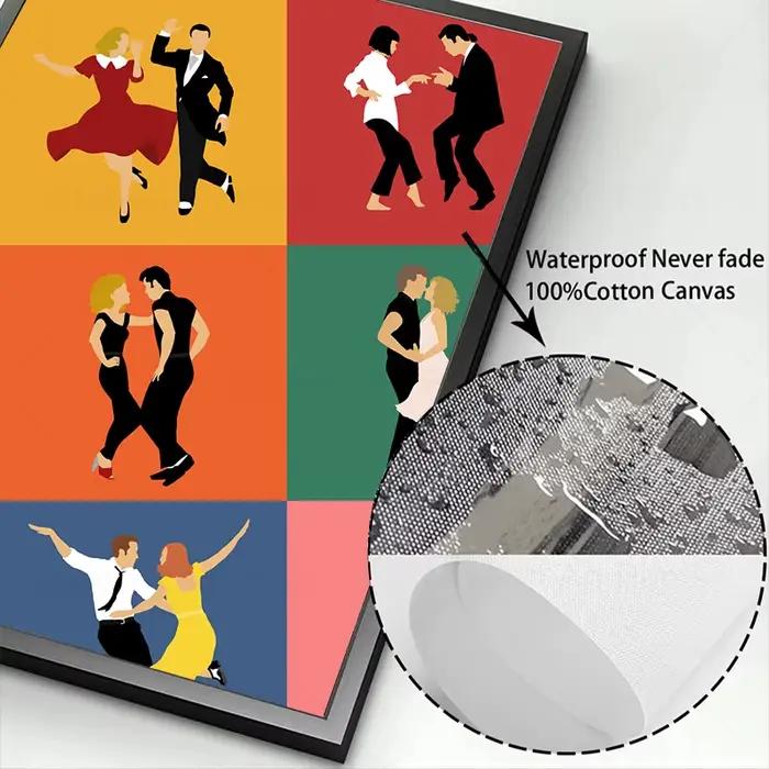 La La Land danse graisse film affiches imprime images murales drôle pulpe Fiction abstraite minimaliste Art toile peinture décor