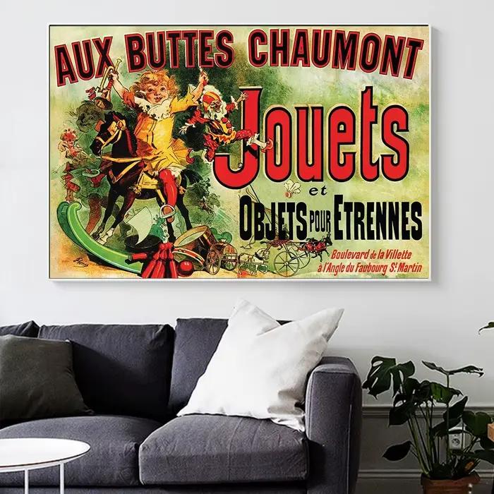 Aux Buttes Chaumont Jouets affiche amis TV toile peinture