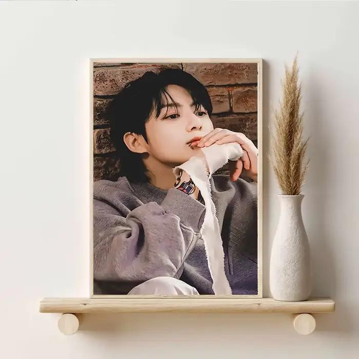 JK V Coréen Pop Singer Poster et Ht Making Canvas Painting