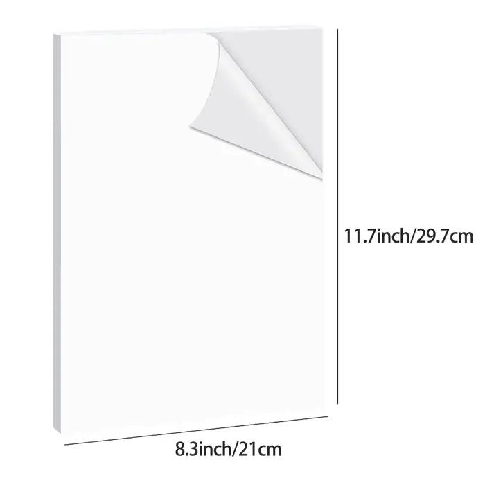 10 feuilles de papier autocollant en vinyle brillant A4