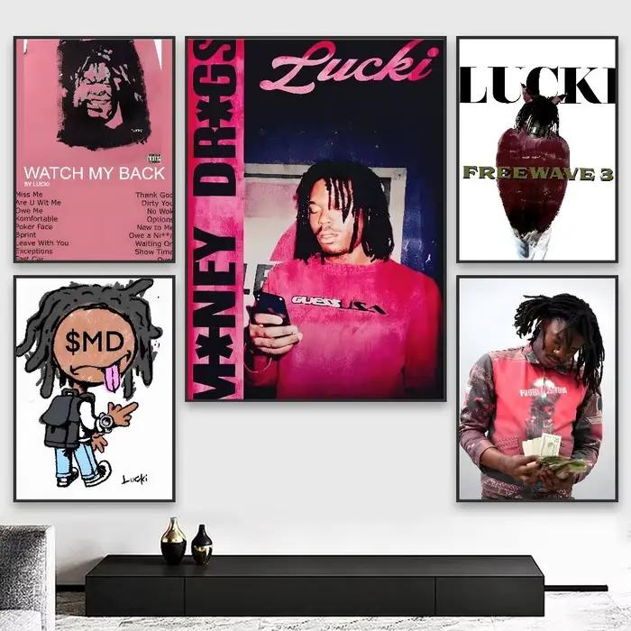 Affiche de rappeur WAKE UP LUCKI