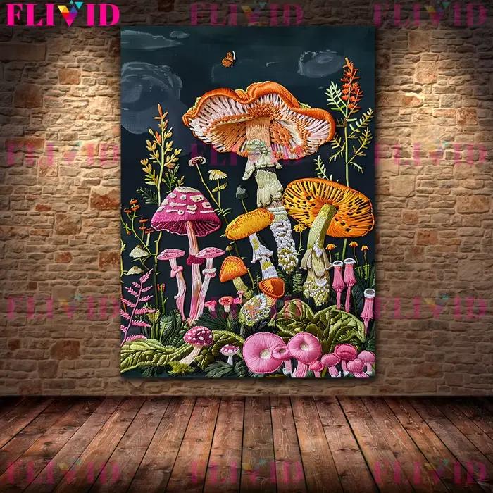 Impression de peinture de chambre plus lente de fausse broderie