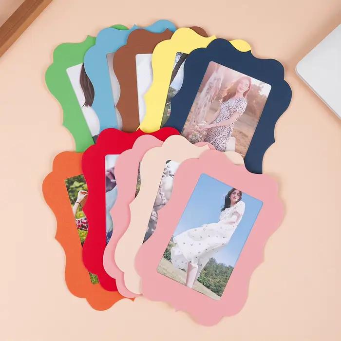 10 cadres photo colorés en carton de 6 pouces
