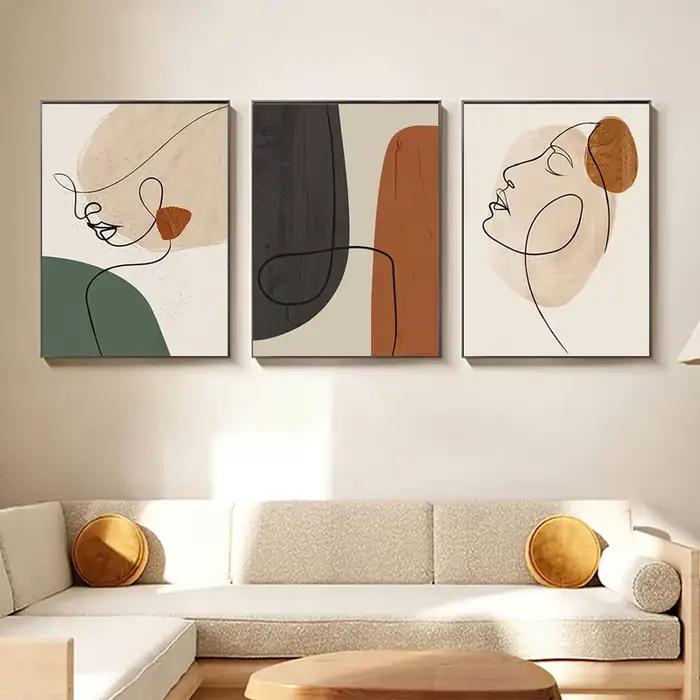 Affiche géométrique abstraite pour la décoration intérieure
