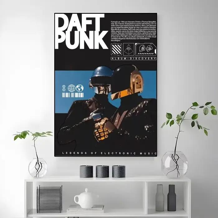 Affiche D-Daft Punk, impressions et affiches vintage de haute qualité pour la maison