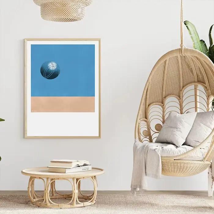 Toile imprimée minimaliste de Marseille
