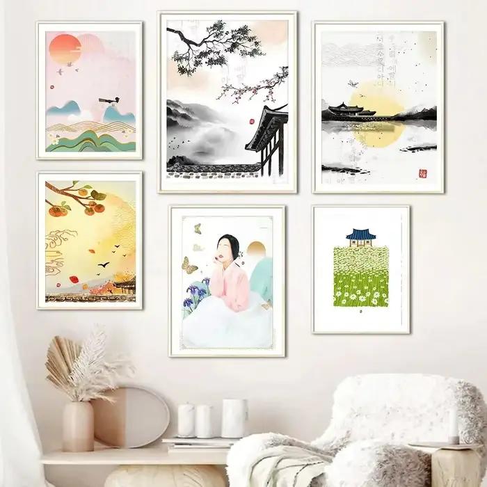 Affiches d'Art Coréen en Toile