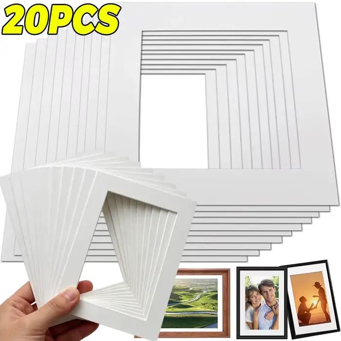 Passe-partout blanc en carton mat pour cadres photo