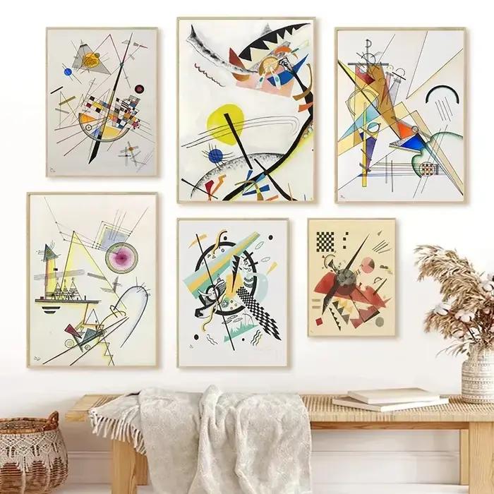 Affiches d'art mural géométrique de Wassily Kandinsky