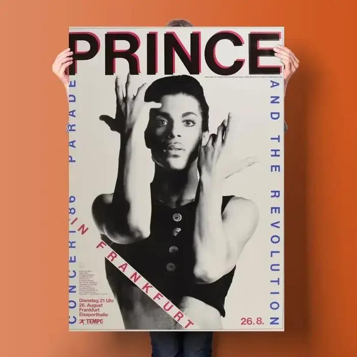 Affiche de Prince, peinture sur toile esthétique