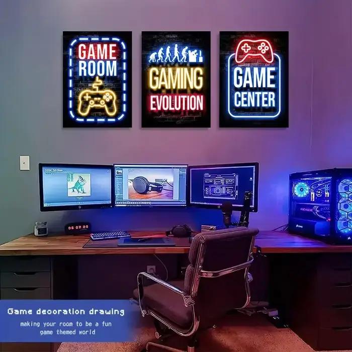 Affiches de décoration de salle de jeu