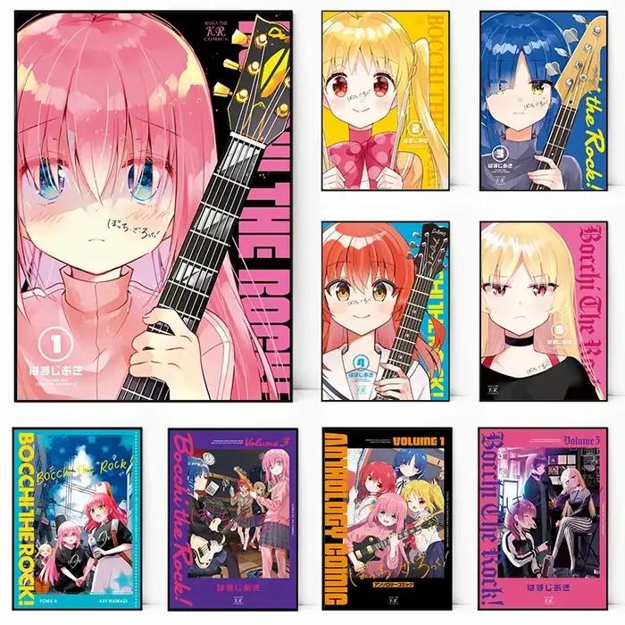BOCCHI LE ROCK! Affiche d'art de dessin animé de musique d'anime japonais