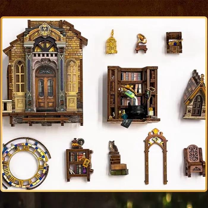 Kits de figurines miniatures DIY en bois
