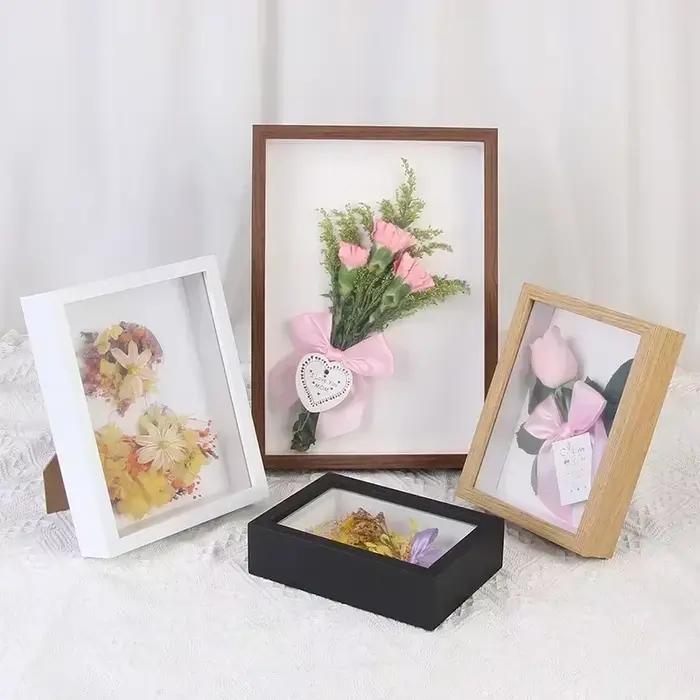 Cadre de boîte à ombre en bois