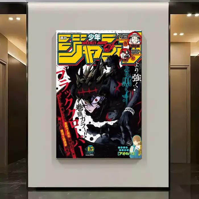 Autocollants d'affiche de dessin animé trèfle noir B