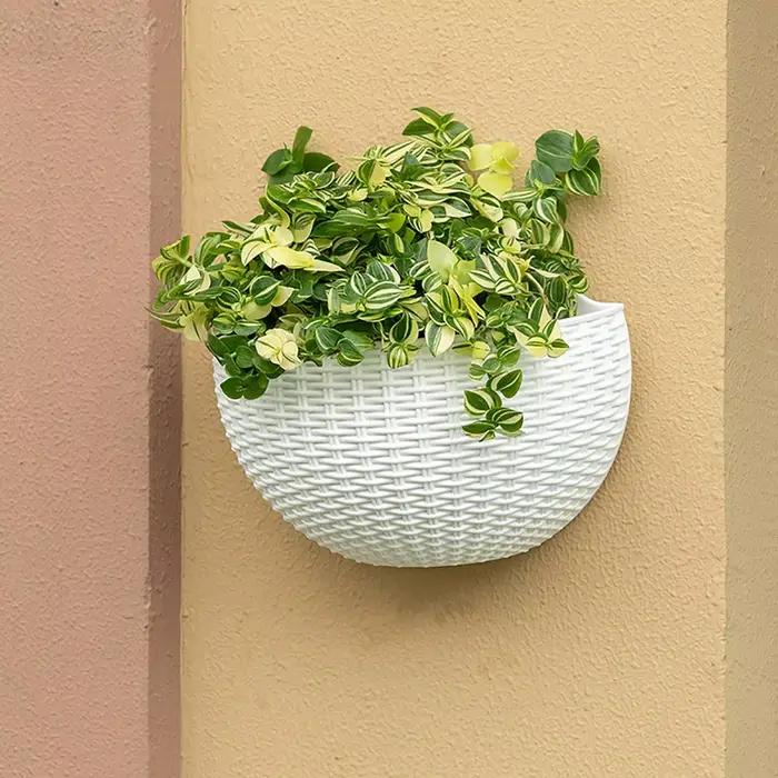 Jardinière murale imitation rotin style européen