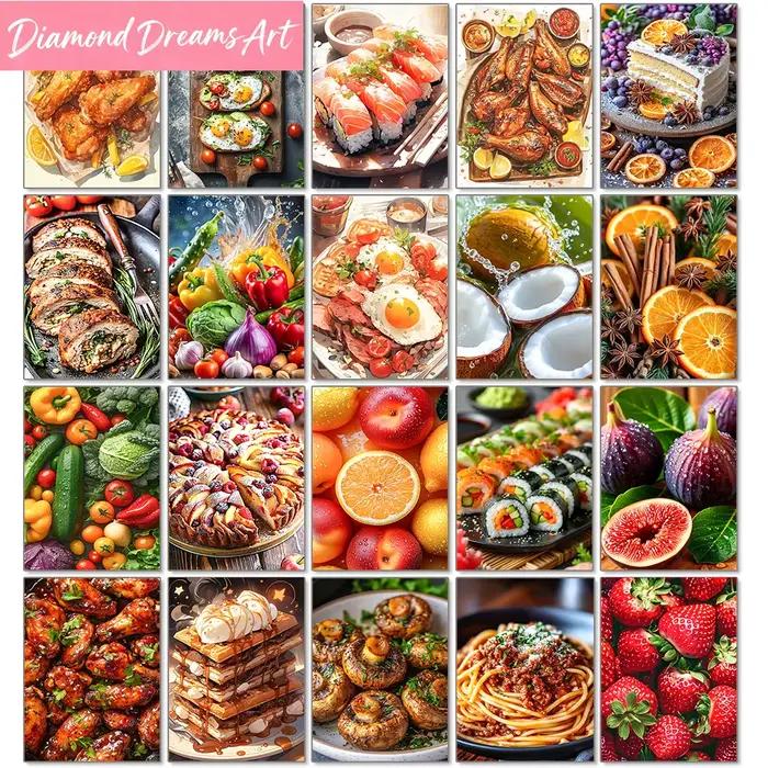 Peinture Diamant Fruits et Aliments Délicieux