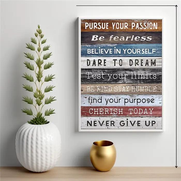 Affiche d'art mural abstraite inspirante pour chambre à coucher