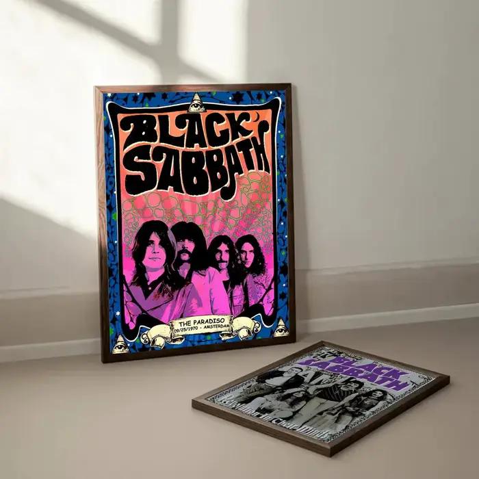 Affiche décorative de groupe de rock B-Black Sabbaths