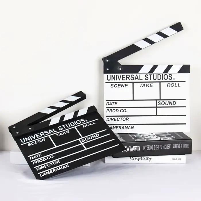 Directeur en bois scène vidéo clapet Tv film cinéma clins photographie accessoire pour enregistrement Vlog décoration suspendue nouveau