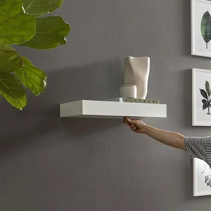 Étagère design de couleur unie avec compartiment Secret