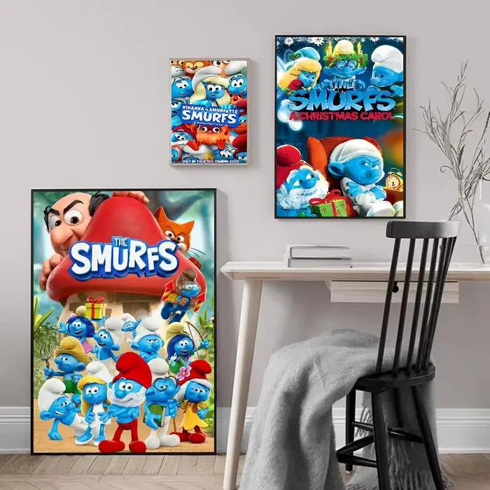 Affiche imprimée de dessin animé s-murfs