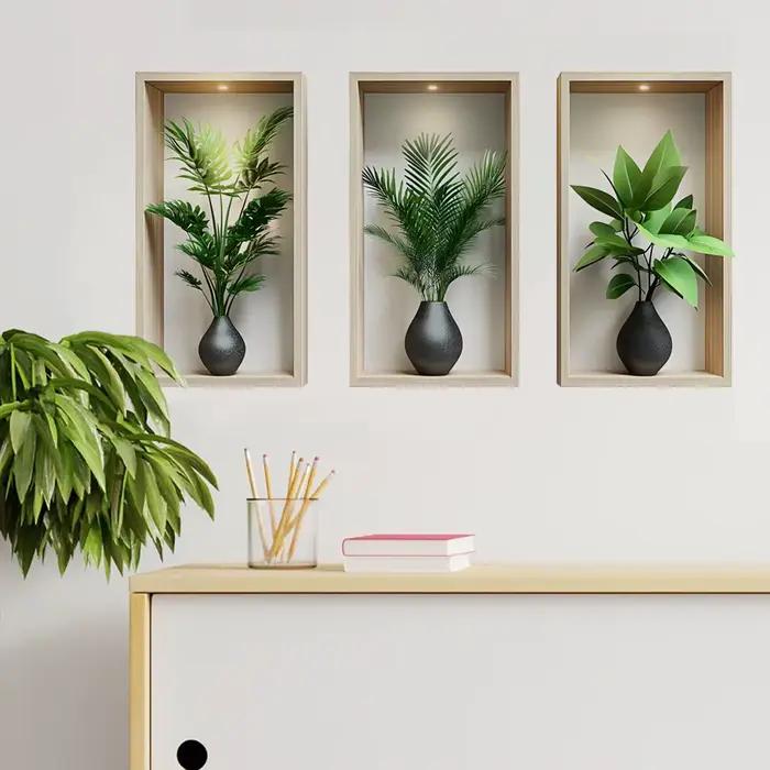 Autocollant Mural plantes vertes