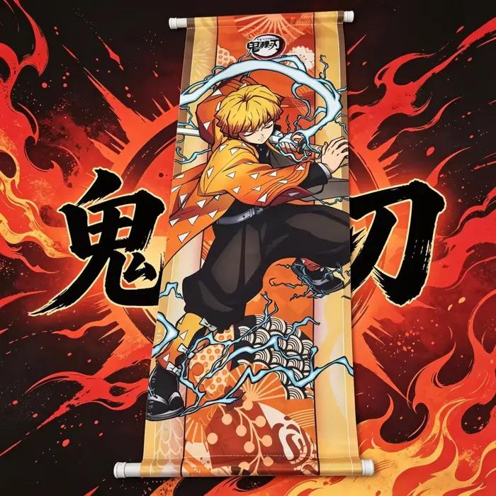 Affiche Anime Murale Nezuko Kamado – Cadeau Idéal pour les Fans de Demon Slayer – Décoration de Papeterie