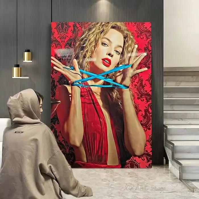 Margot Robbie Babylon affiche esthétique 2022 Film musique