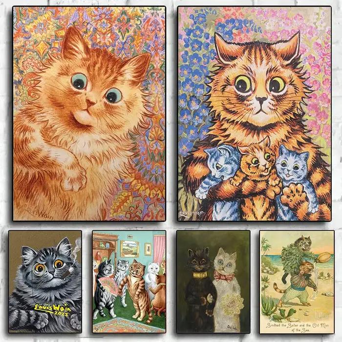 Célèbre portrait de chat de Louis Wain