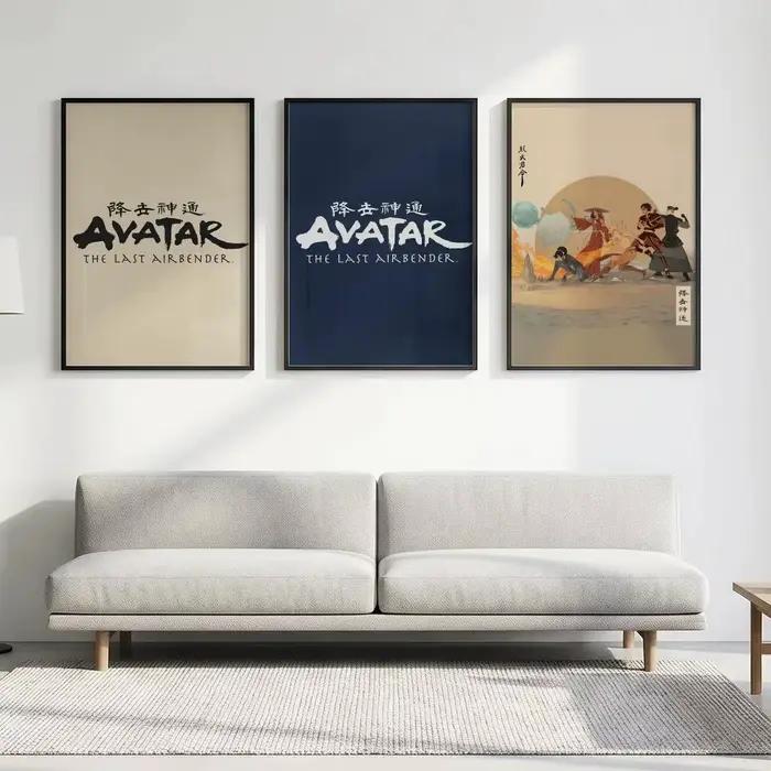 Affiche de dessin animé A-Avatar Last A-Airbender