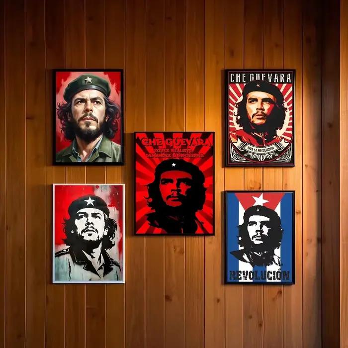 Affiche de héros révolutionnaire de célébrité Che Guevara