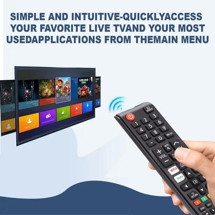 Télécommande universelle pour tous les téléviseurs Samsung, remplacement compatible pour tous les modèles de téléviseurs intelligents Samsung, LED, LCD, HDTV, 3D