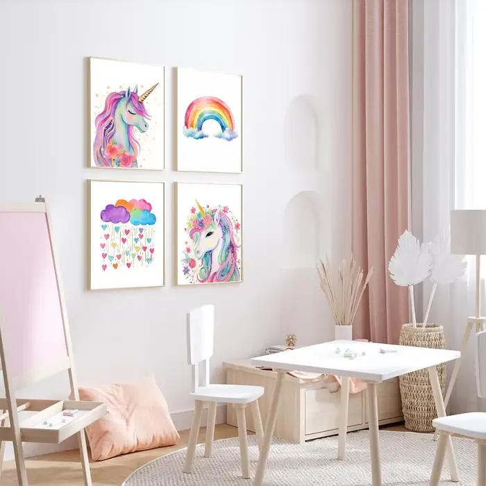 Art mural licorne, affiche de licorne imprimable
