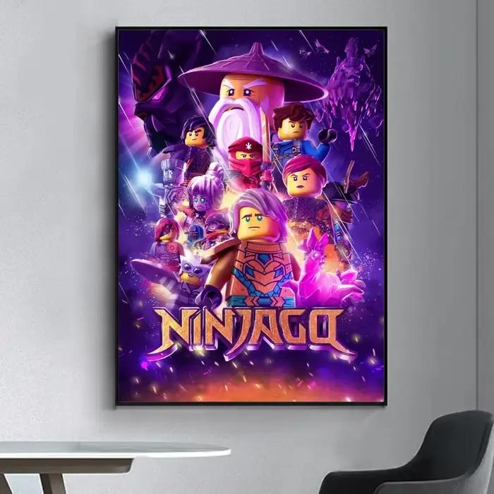 Cool L-LEGOs dessin animé n-ninjago affiche fantaisie