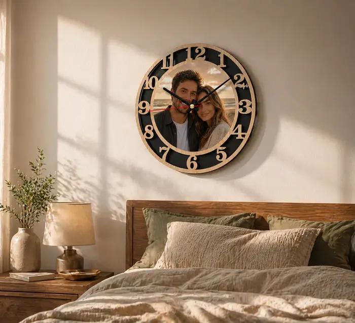 Horloge murale personnalisée avec photo