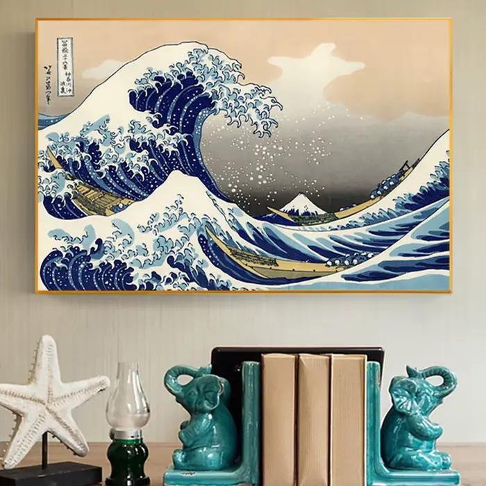 Peinture Murale de Grande Vague de Kanagawa