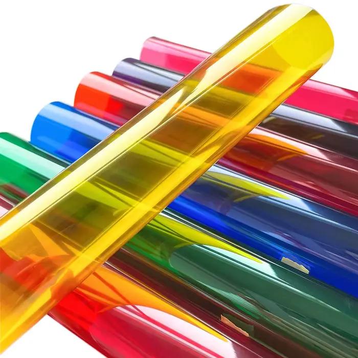 Film de fenêtre coloré 40cm x 120cm, teinte de verre teintée, autocollants transparents auto-adhésifs pour maison, bureau, porte, rouleau de décoration en verre, bricolage